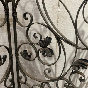 Smeedijzeren vierdelig tussenschot of scherm, 20e eeuw