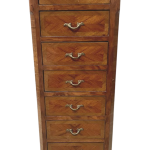 Semainier de style Louis XV en placage de bois de rose XX siècle