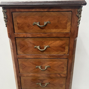 Semainier de style Louis XV en placage de bois de rose XX siècle