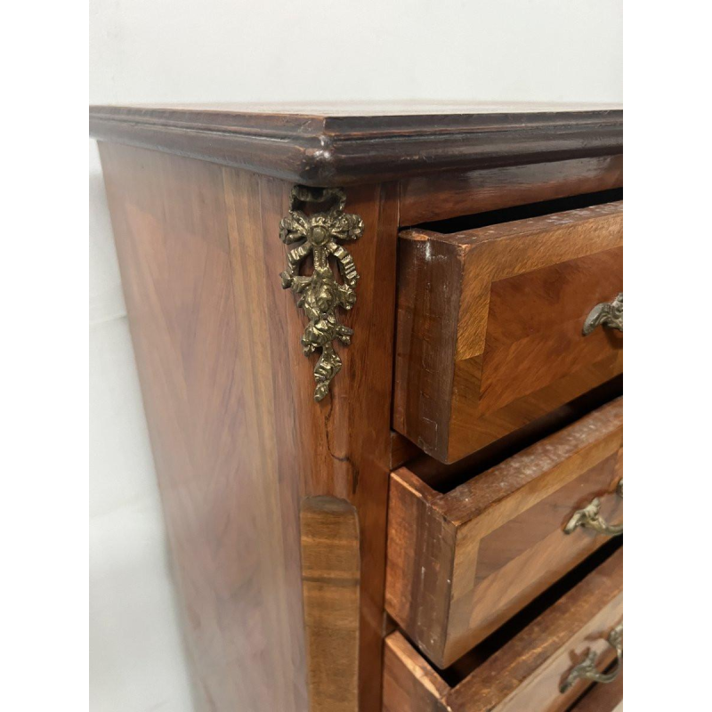 Semainier de style Louis XV en placage de bois de rose XX siècle