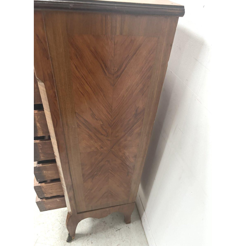 Louis XV style seven-day chest in rosewood veneer, 20th century