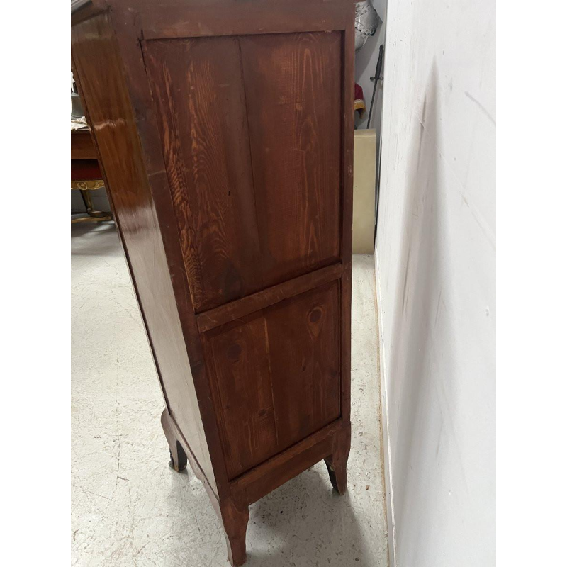 Louis XV style seven-day chest in rosewood veneer, 20th century