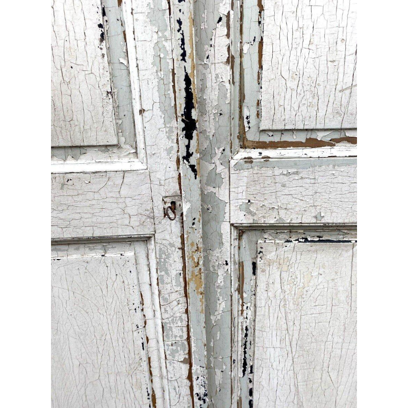 Double portes de placard en sapin massif, XX siècle