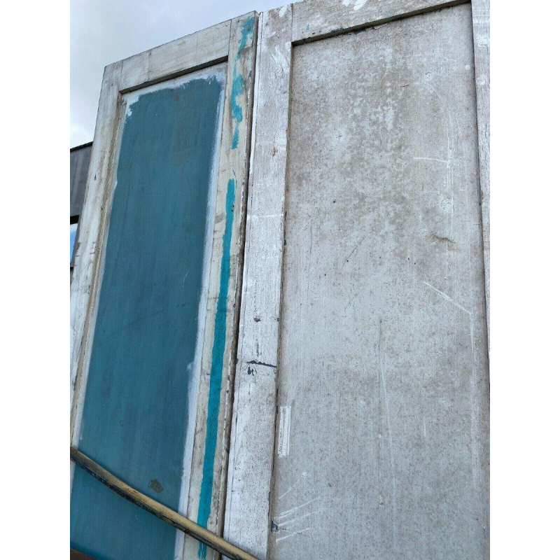 Double portes de placard en sapin massif, XX siècle