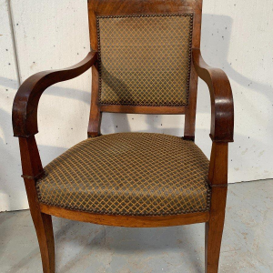 Set of six Restoration-style mahogany armchairs, 19th century