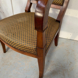 Set of six Restoration-style mahogany armchairs, 19th century