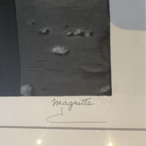 René Magritte "Le Maître d'école" lithographie