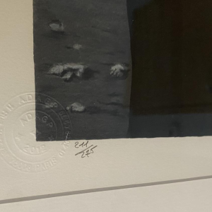 "Le Maître d'école", lithographie, René Magritte