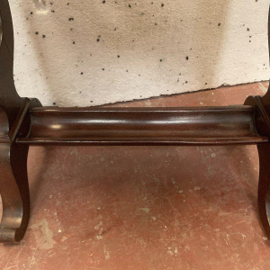 Napoleon III walnut and walnut veneer worktable, 19th century