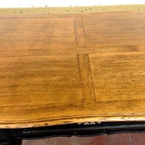 Eikenhouten bureau in Regency-stijl met zwarte patina, 20e eeuw.