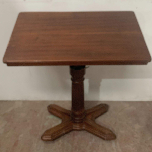 Serving table with a swiveling sliding mechanism, Louis-Philippe style mahogany, 19th century