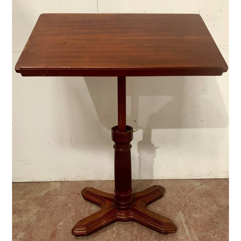 Serveertafel met een draai- en schuifmechanisme, mahoniehout in Louis-Philippe-stijl, 19e eeuw.