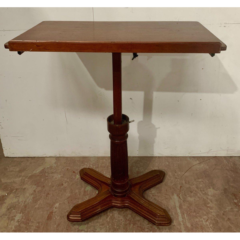 Table desserte à système coulissant pivotant, style Louis-Philippe en acajou, XIX siècle