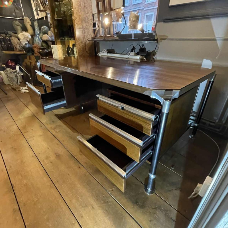 Ico Parisi & Alexandro Ferrari for MIM, double pedestal desk, ca 1960s