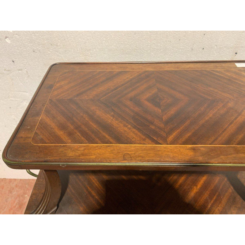 Table desserte à double plateau de style Louis XVI en acajou, XIXᵉ siècle