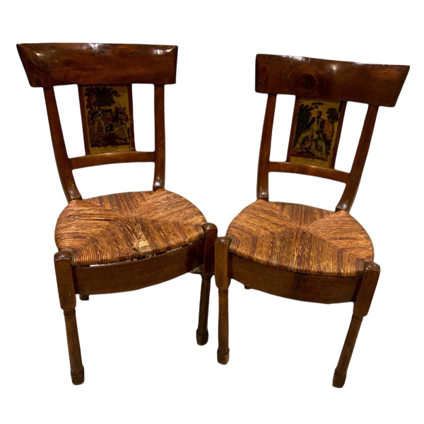 Paire de chaises d’époque Empire, XIX siècle