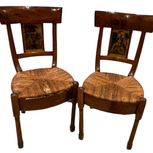 Paire de chaises d’époque Empire, XIX siècle