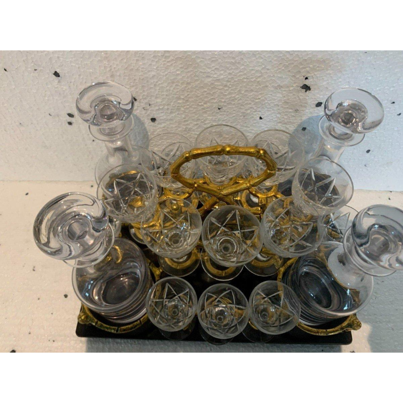 Complete drankkast van Boulle, in Napoleon III-stijl, met marqueterie, 19e eeuw.