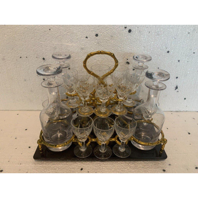 Complete drankkast van Boulle, in Napoleon III-stijl, met marqueterie, 19e eeuw.