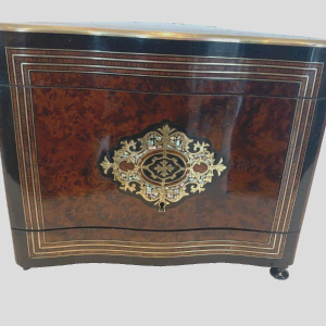 Complete Boulle liquor cabinet, Napoleon III style, marquetry, 19th century
