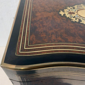 Complete drankkast van Boulle, in Napoleon III-stijl, met marqueterie, 19e eeuw.