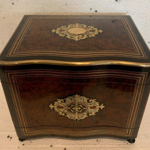 Complete Boulle liquor cabinet, Napoleon III style, marquetry, 19th century