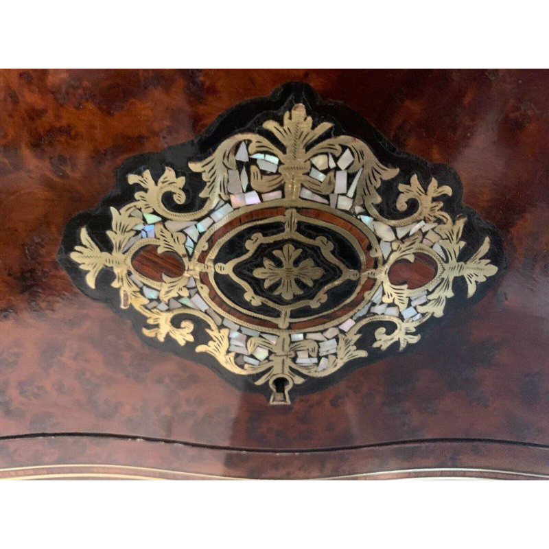 Complete drankkast van Boulle, in Napoleon III-stijl, met marqueterie, 19e eeuw.