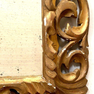 Napoleon III giltwood mirror with openwork carving, 19th century