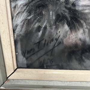 Yves Diey, portrait en buste d'une élégante aux épaules dénudées, pastel sur papier, XX siècle