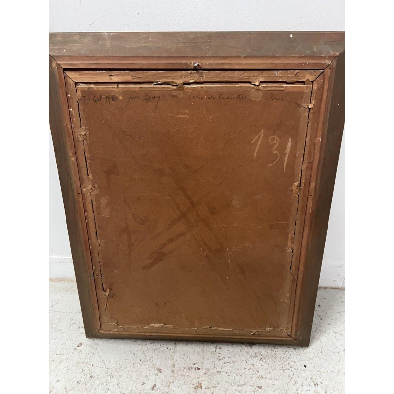 Yves Diey, bust portrait of an elegant woman with bare shoulders, pastel on paper, 20th century