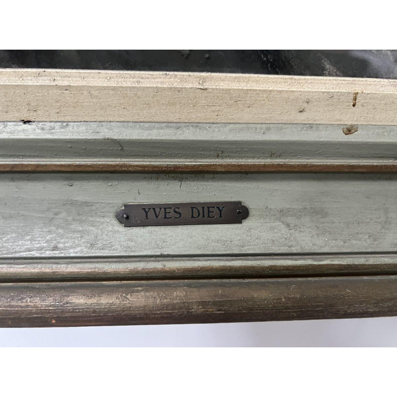 Yves Diey, bust portrait of an elegant woman with bare shoulders, pastel on paper, 20th century