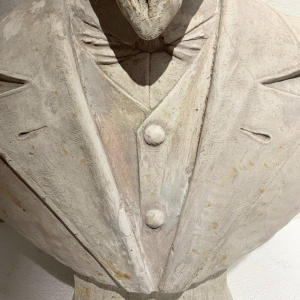 Sculpture "Bust of a Notable Man," sculpted plaster cast, 20th century