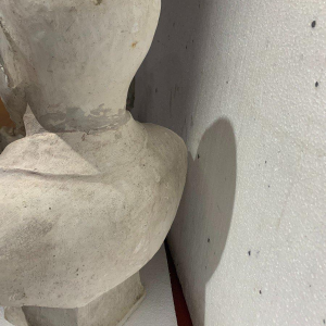 Sculpture "Bust of a Notable Man," sculpted plaster cast, 20th century