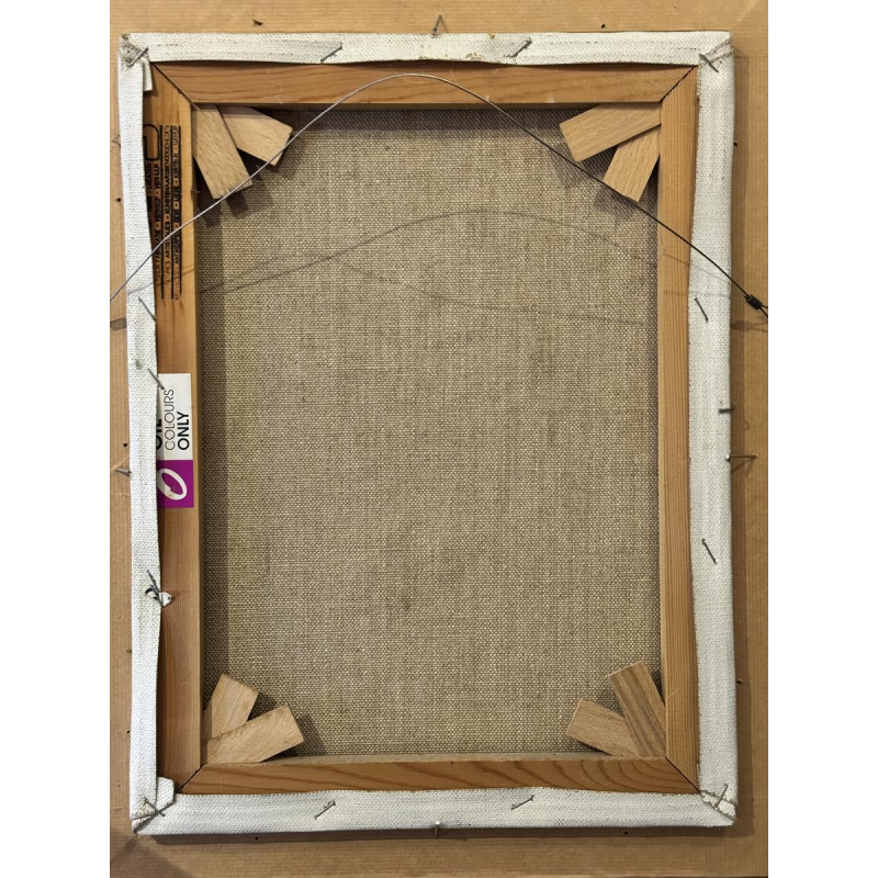 Milo Dardenne “Het boeket in een aardewerken kan”, olieverfschilderij op canvas