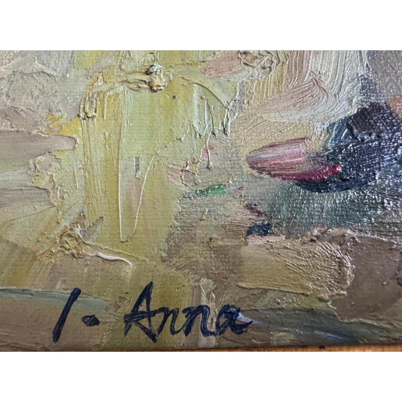 Anna Ivanovna "Ontspannen op het strand", olieverfschilderij op canvas