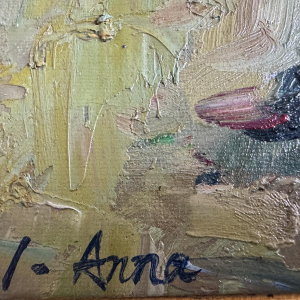 Anna Ivanovna «Détente à la plage» peinture huile sur toile