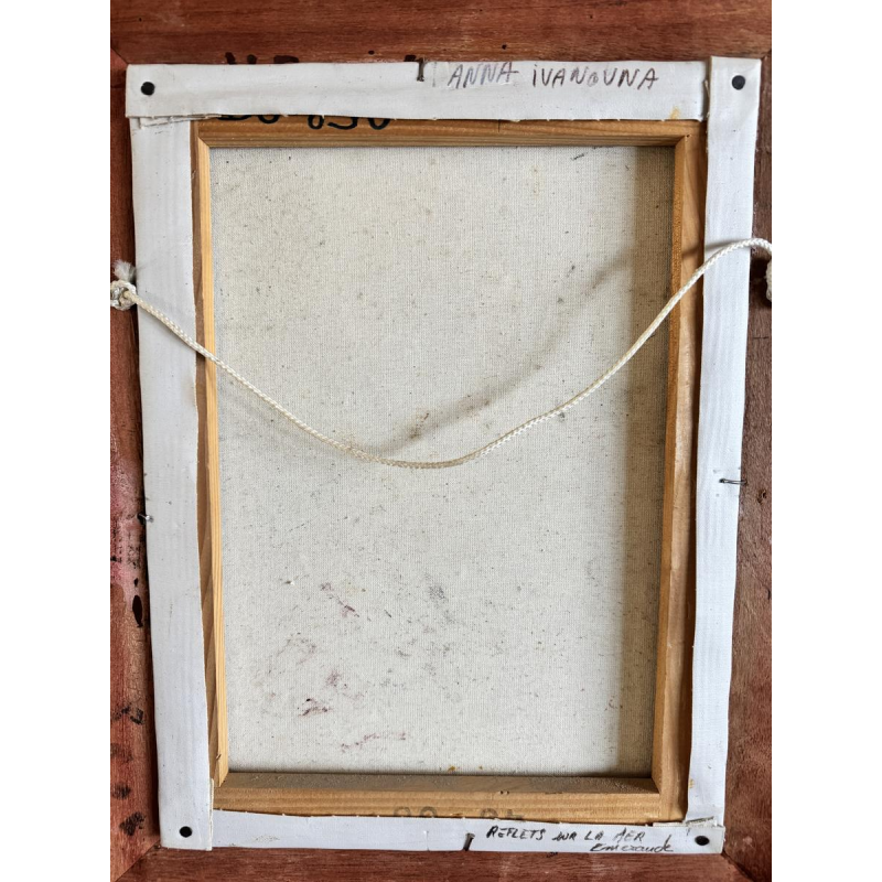 Anna Ivanovna «Détente à la plage» peinture huile sur toile