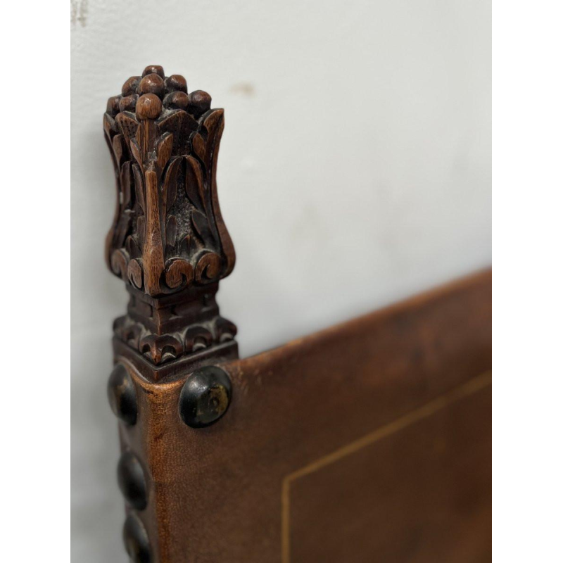 Pair of Renaissance-style walnut armchairs, late 19th – early 20th century