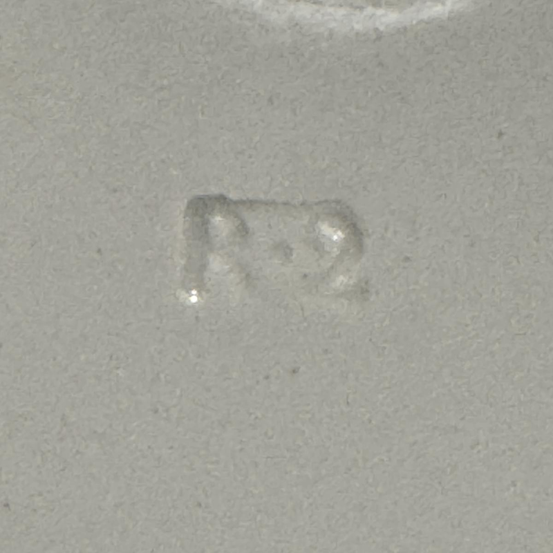 Bernard LAMMENS, ANDENNE earthenware plate "View of the Priory of Ognies on the Sambre"