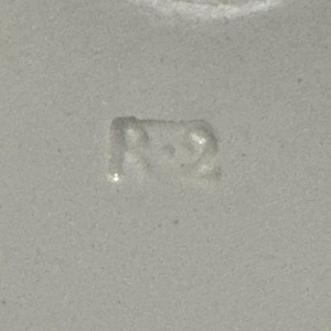 Bernard LAMMENS, ANDENNE earthenware plate "View of the Priory of Ognies on the Sambre"