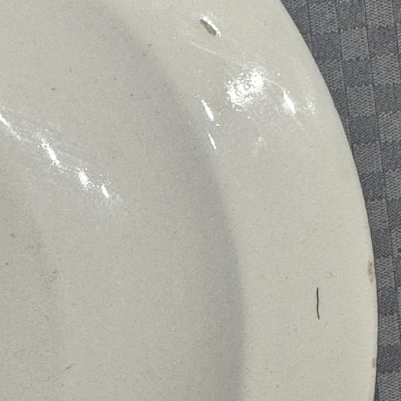 Bernard LAMMENS, ANDENNE earthenware plate "View of the Priory of Ognies on the Sambre"