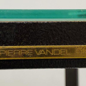 Maison Pierre Vandel, étagère en fer plat, Paris XXᵉ siècle