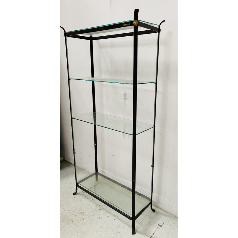 Maison Pierre Vandel, étagère en fer plat, Paris XXᵉ siècle