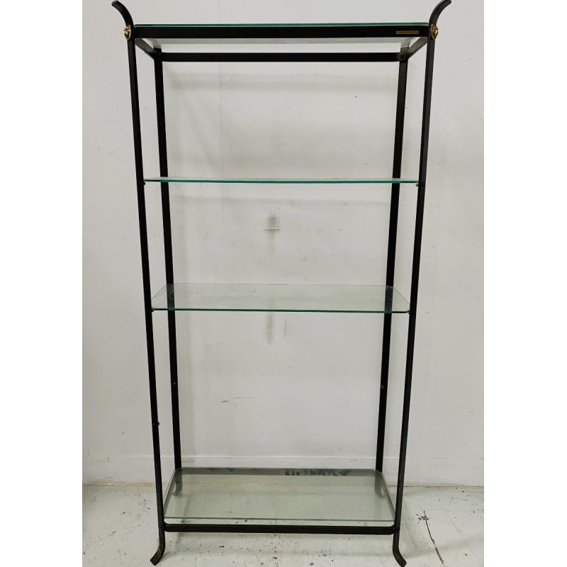 Maison Pierre Vandel, étagère en fer plat, Paris XXᵉ siècle