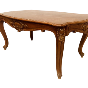 Louis XV style walnut desk, late 19th century