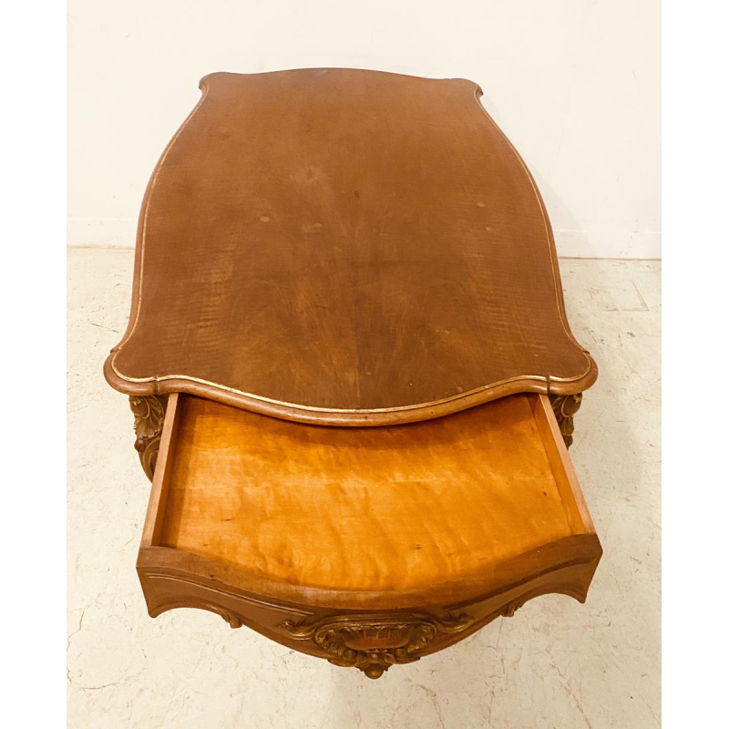 Louis XV style walnut desk, late 19th century