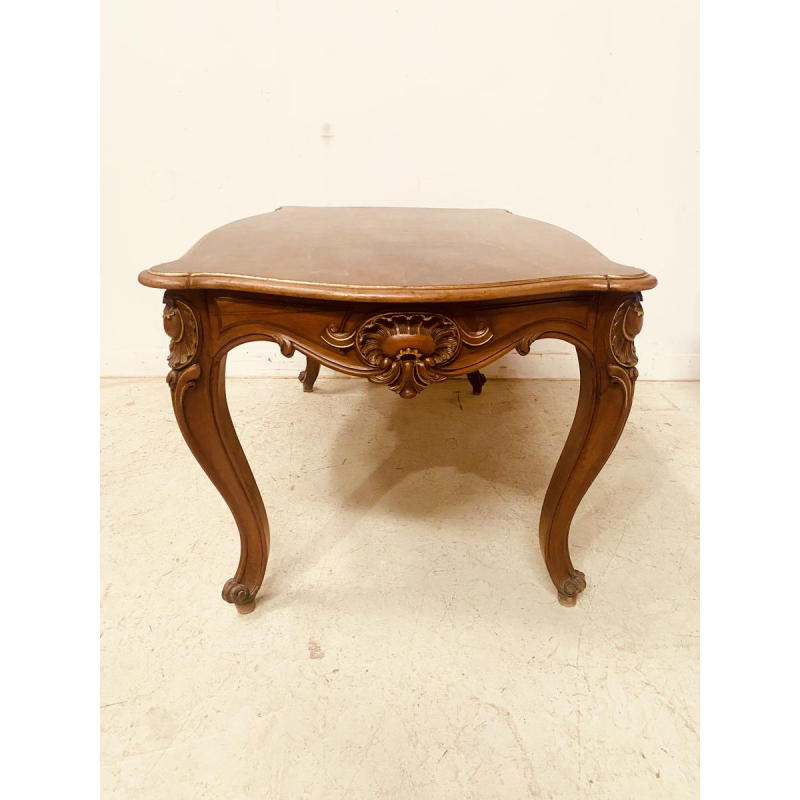 Louis XV style walnut desk, late 19th century