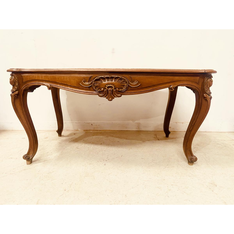 Louis XV style walnut desk, late 19th century