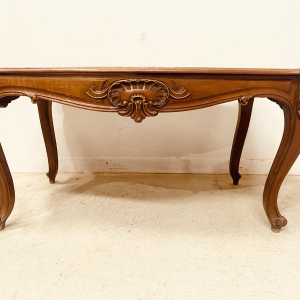 Louis XV style walnut desk, late 19th century