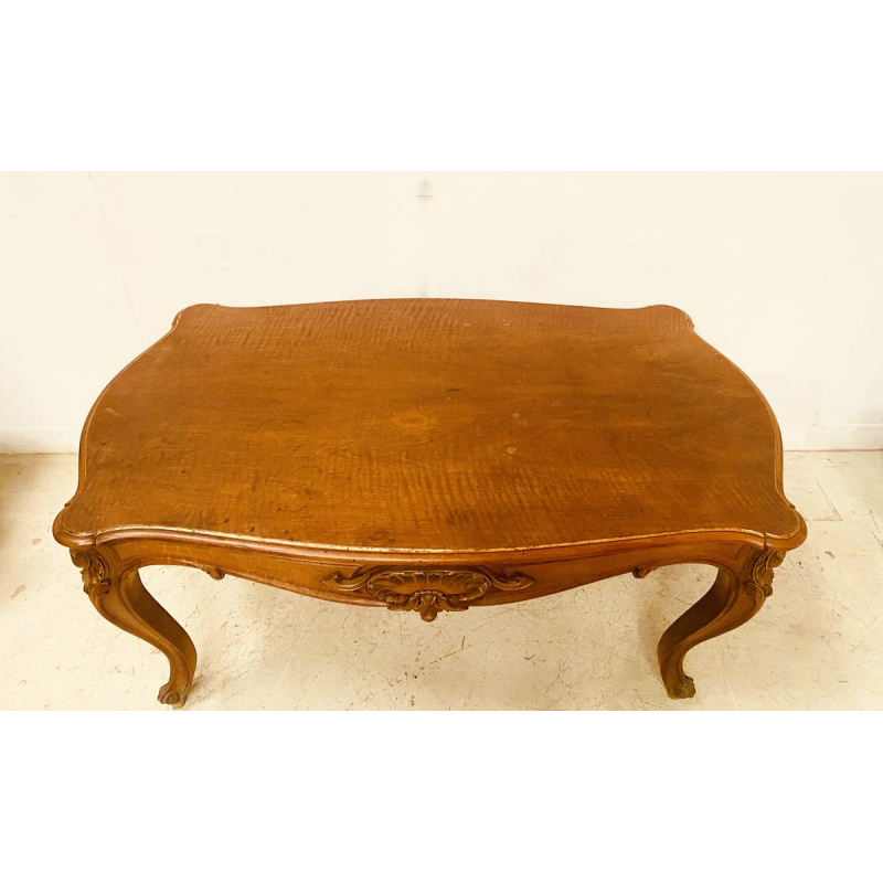 Louis XV style walnut desk, late 19th century